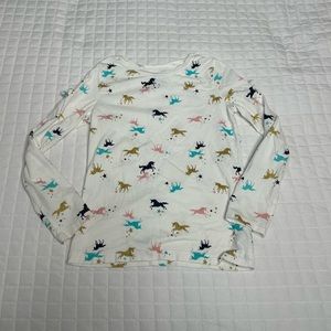 Carter’s Kid Size 7 Unicorn Cold Shoulder Shirt